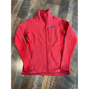 Patagonia Performance Better Sweater Jacket Full Zip Fleece Size Medium Red
